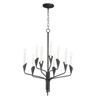 Calyx 9 Light Medium Chandelier by Maxim - 24349BK