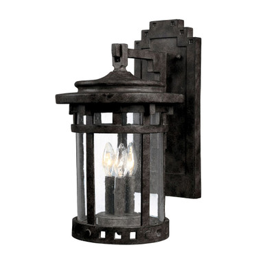 Santa Barbara Dc 3 Light Candle Style Wall Lantern 20 Inch Tall by Maxim - 3135CDSE