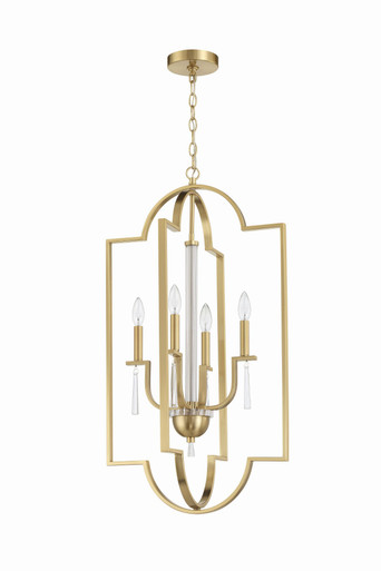 Fortuna 4 Light Small Foyer Chandelier by Craftmade - 58234-SB
