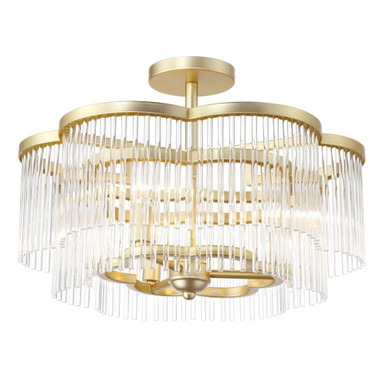 Azura 3 Light 20.05 Inch Wide Semi Flush Mount by Minka Lavery - 5454-856