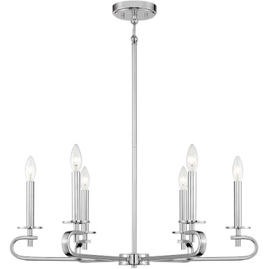 Torino 6 Light Large Chandelier by Savoy House - 1-2450-6