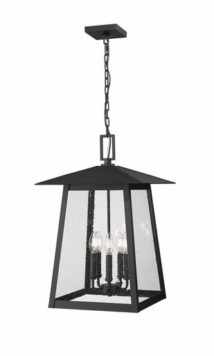 Rainer 5 Light Medium Outdoor Pendant by Z-Lite - 5015CHXL-BK