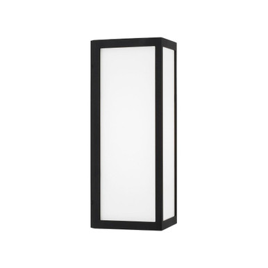 Irvin 11W 1 LED Outdoor Wall Lantern 15.25 Inch Tall by Capital - 954711BK-LD