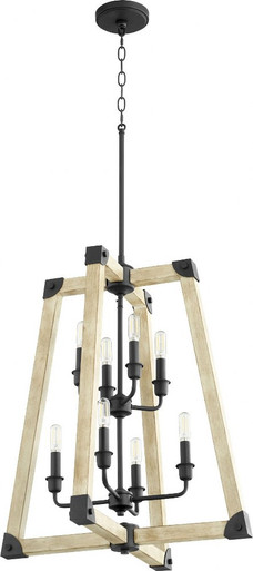 Alpine 8 Light Large Entry Pendant by Quorum - 6789-8-69