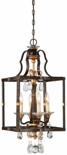 Chateau Nobles 4 Light Medium Pendant by Minka Metropolitan - N6463-652