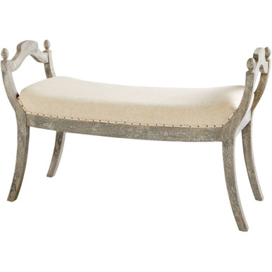 Alice Large Stool #2 39.5 Inch Wide by 25.75 Inch High by Cyan - 09601