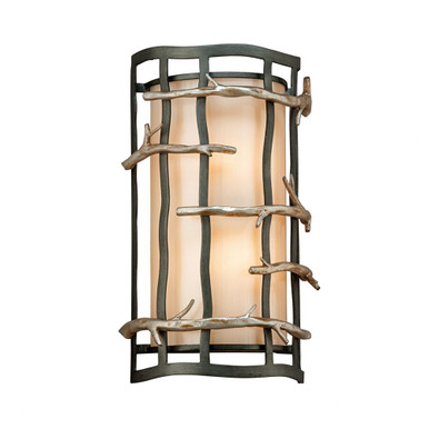 Adirondack 2 Light Wall Sconce 14 Inch Tall by Troy - B2882-GRA/WSL
