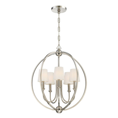 Sylvan 5 Light Medium Chandelier by Crystorama 2247 - 2247