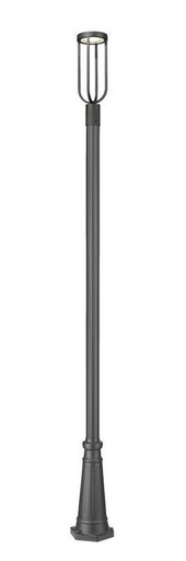 Leland 12W 1 LED Outdoor Post Mount 112.5 x 10 Inches by Z-Lite - 5005PHM-519P-BK-LED