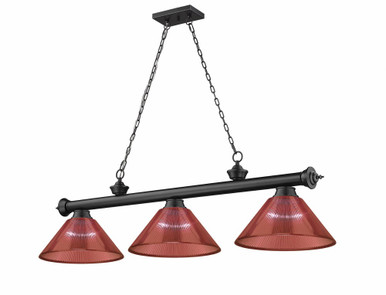 Cordon 3 Light Billiard 14.75 x 14 Inch by Z-Lite 2306-3MB-PRD - 2306-3MB-PRD