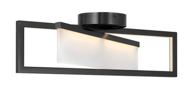 Folio 30W 1 LED 23 Inch Wide Flush Mount by Hinkley - 32503BLK