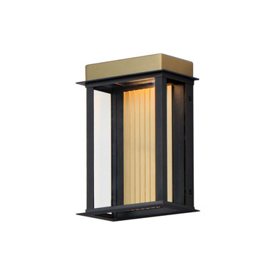 Rincon 14W 1 LED Light Outdoor Wall Lantern 14 Inch Tall by Maxim - 50752BKGLD