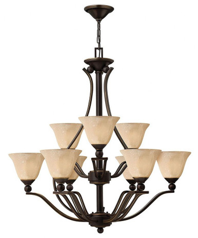 Bolla 9 Light Oversized 2 Tier Chandelier by Hinkley - 4657