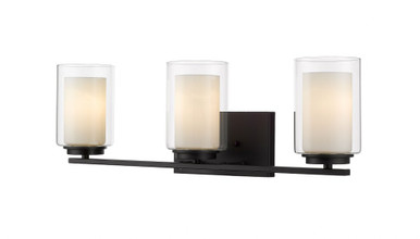 Willow Three Light Vanity Fixture by Z Lite - 426-3V-MB