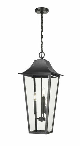 Gannon 3 Light Medium Outdoor Pendant by Z-Lite - 5008CHXL-BK