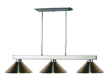 Players 3 Light Island/Billiard 14 Inches Wide by 8 Inches High by Z-Lite - 152BN