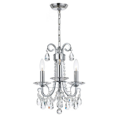 Othello 3 Light Mini Chandelier by Crystorama - 6823