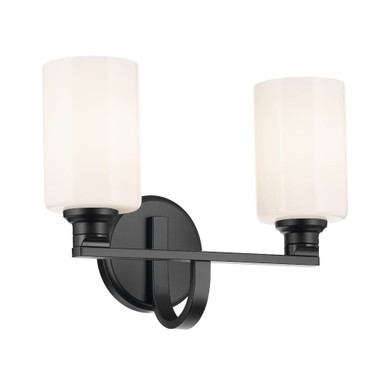 Gioe 2 Light Bath Vanity 10.5 Inch Tall and 14.25 Inch Wide by Kichler - 55225