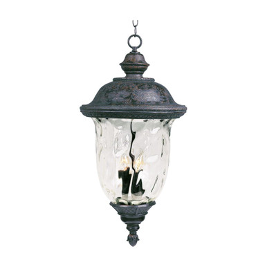 Carriage House VX 3 Light Medium Outdoor Pendant by Maxim - 40428WGOB