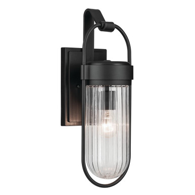 Brix 1 Light Outdoor Wall Lantern by Kichler - 59124BKT
