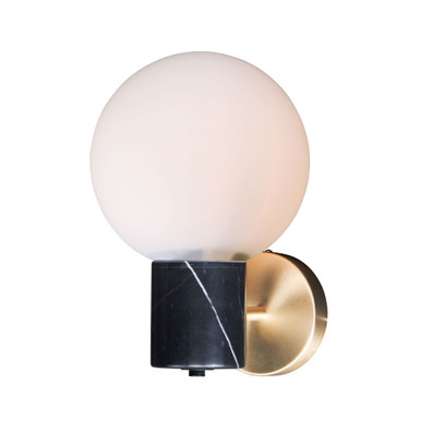 Vesper 1 Light Wall Sconce 11.5 Inch Tall by Maxim - 26030SWSBRBK