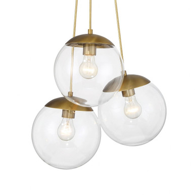 Auresa 3 Light Large Pendant 17.88 Inch Wide by Minka Lavery - 2743-695