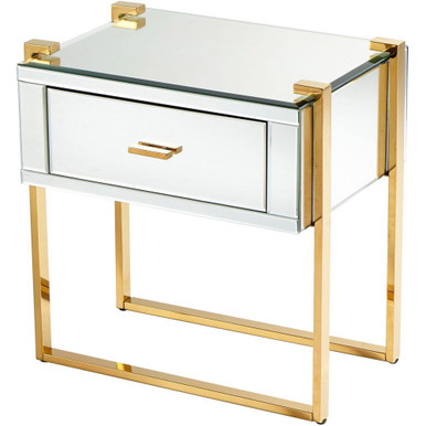 st. Clair side Table 16.5 Inch Wide by 21.25 Inch Long by Cyan - 08729