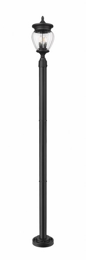 Davina Three Light Outdoor Post Mount 94 x 9 Inches by Z-Lite - 5016PHMR-5012P-BK