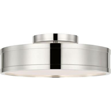 Dupont 20W LED Round Semi Flush Mount 12 Inch Wide by Visual Comfort Studio - PCF1051