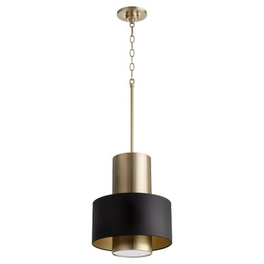 1 Light Medium Cylinder Pendant by Quorum - 8011