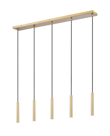 Forest 25W 5 LED Linear Chandelier 12 Inch Tall X 4.75 Inch Wide By Z-Lite - 919MP12-5L
