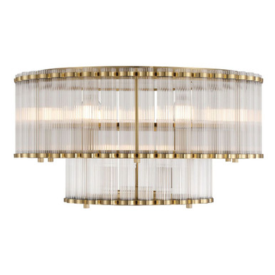 Glasbury 9 Light Flush Mount 13 Inch Tall and 23.75 Inch Wide by Eurofase - 49169