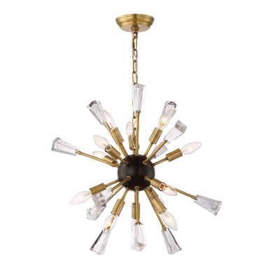 Muse 12 Light Medium Sputnik Chandelier by Zeev - CD10165-12-AGB+MBK