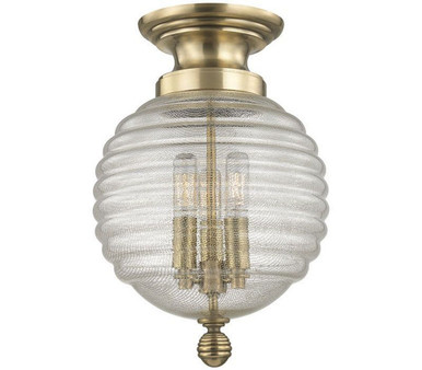 Coolidge 3 Light 10 Inch Wide Flush Mount by Hudson Valley - 3200