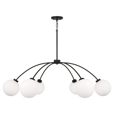 Amos 6 Light Chandelier 15 Inch Tall and 47 Inch Wide by Capital - 457161BI-557