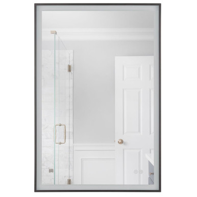 SlimLite 81W 1 LED Rectangle Framed Mirror 35.98 Inch Wide by Craftmade - MIR2410RT-FB3C