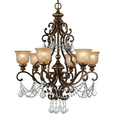 Norwalk 6 Light Large Chandelier by Crystorama - 7516