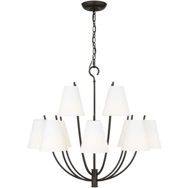 Marina 12 Light Chandelier 27 Inch X 30 Inch Wide by Visual Comfort Studio - CC18312