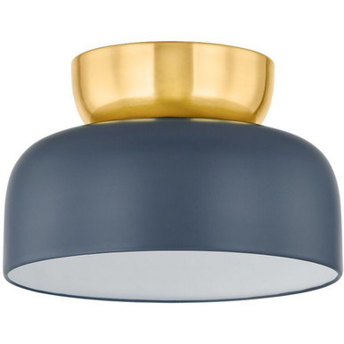 Batya 1 Light 13 Inch Wide Flush Mount by Mitzi - H890501L-AGB/SBL