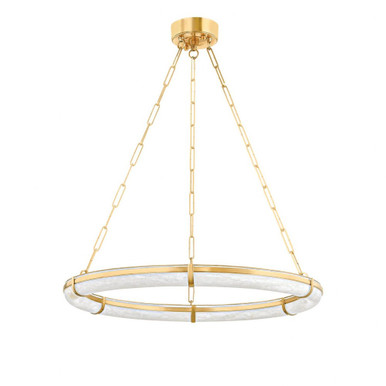 Sennett 1 Light Large Chandelier by Hudson Valley - 5130-AGB