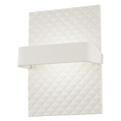 Quilted 8W 1 LED Light Wall Sconce 12 Inch Tall by George Kovacs - P1774-044B-L