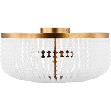 Bellecour 4 Light Flush Mount 9.5 X 18 Inch Wide by Visual Comfort Studio - LXF1014VGD