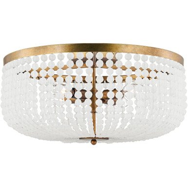 Bellecour 4 Light Flush Mount 9.5 X 18 Inch Wide by Visual Comfort Studio - LXF1014VGD