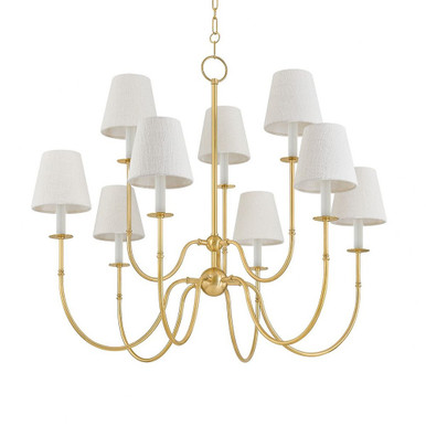 Amina 9 Light Oversized Chandelier by Hudson Valley - 6939-AGB