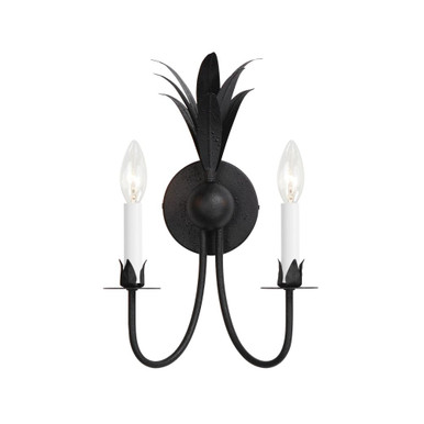 Paloma Two Light Wall Sconce 15.75 Inch Tall by Maxim - 2882AR