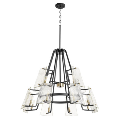 Tioga 12 Light Large Chandelier by Quorum - 637-12-69