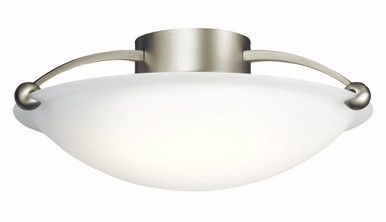 3 Light 17 Inch Wide Semi Flush Mount by Kichler - 8406ni