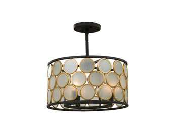 Corsa 3 Light 16 Inch Wide Semi Flush Mount by Kalco - 507940BMG