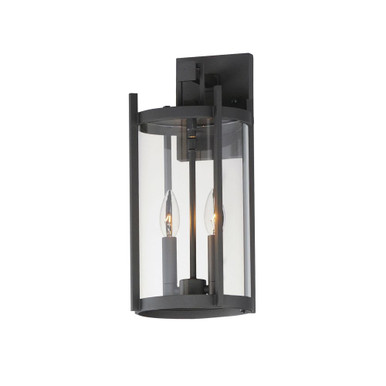 Belfry 2 Light Outdoor Candle Style Wall Lantern by Maxim - 30064CLBK