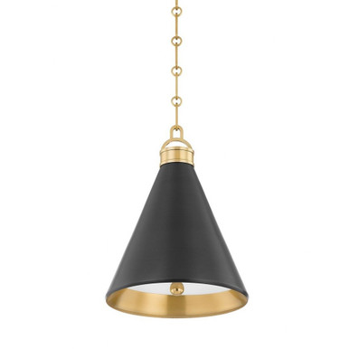 Osterley 1 Light Small Pendant by Hudson Valley - MDS1302-ADB
